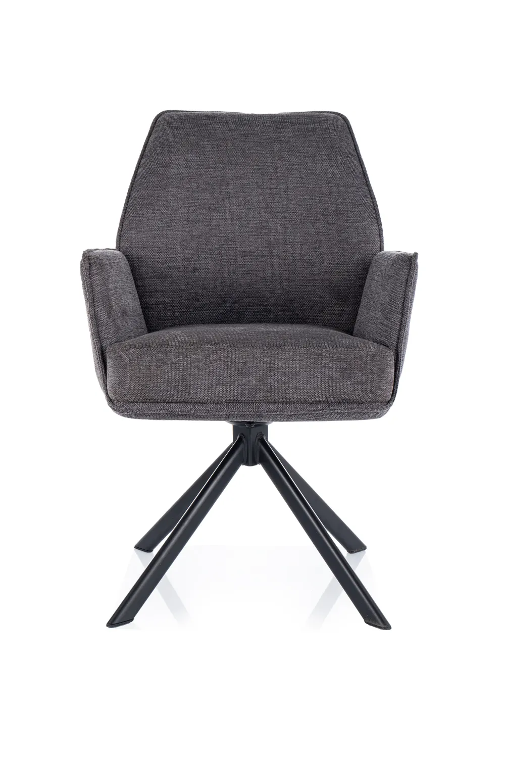 KRZESŁO obrotowe HUGO BREGO CZARNY STELAŻ / C.SZARY 18 - HUGOBRCCSZ