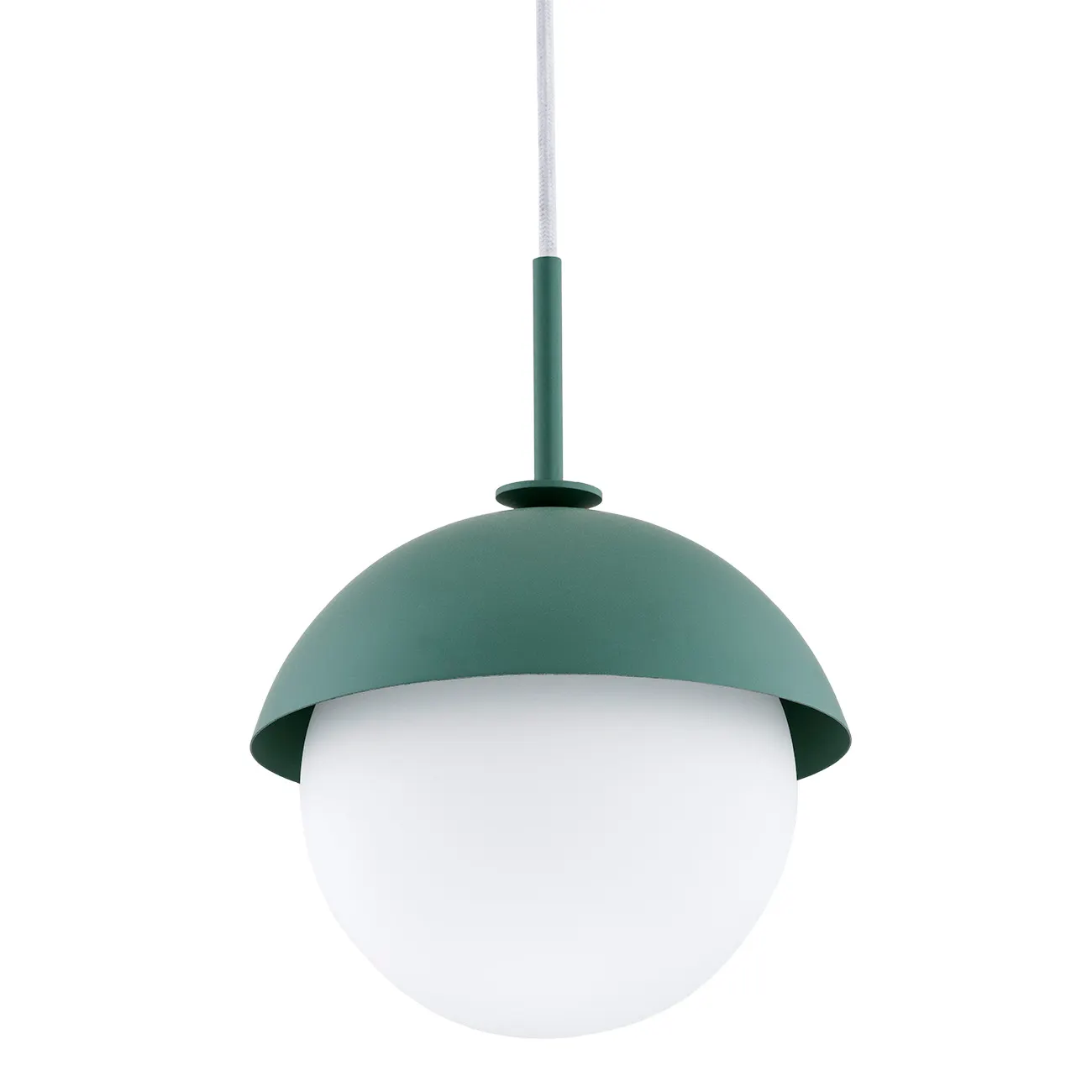 Lampa wisząca CAPPELLO zielony biały przewód 109x20cm - 8297