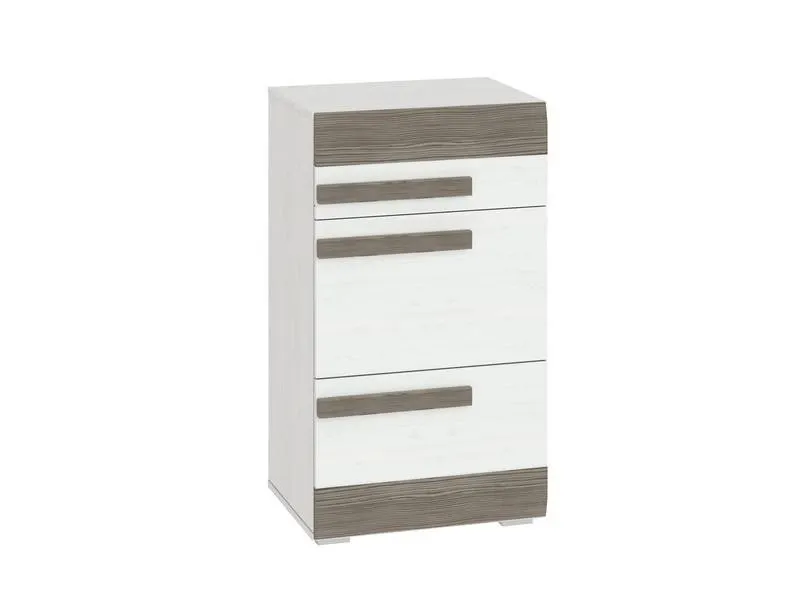 Szafka na buty z szufladą i 2 klapami BLANCO 20N sosna śnieżna