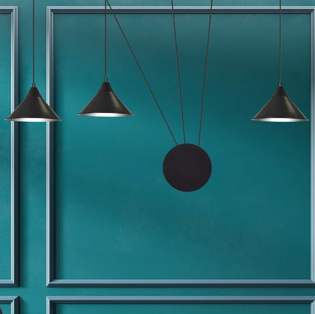 Lampa wisząca ABRAMO Czarny 160/3 - 160/3