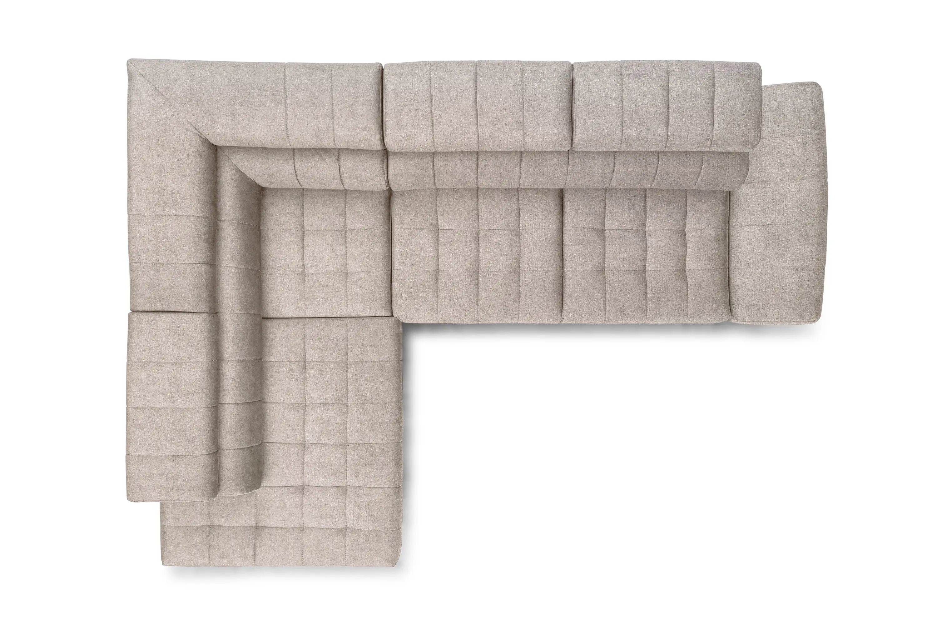 Narożnik lewostronny VALORIS L regulowane zagłówki i podłokietniki tkanina Perfect Harmony 07 beżowy - B_162921