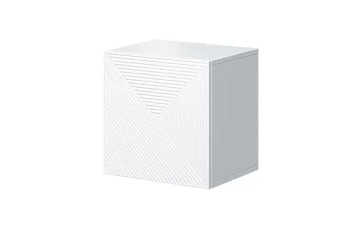 Szafka wisząca ASHA 40 1D - biały mat - ryflowany front Szafka wisząca ASHA 40 1D - biały mat - ryflowany front