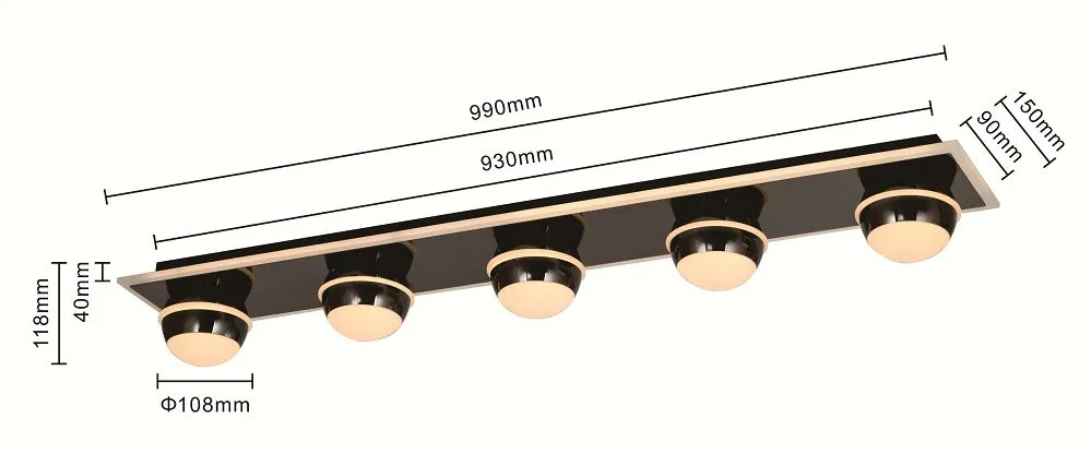 lampa sufitowa, plafon, czarna lampa, oświetlenie, kuleczki