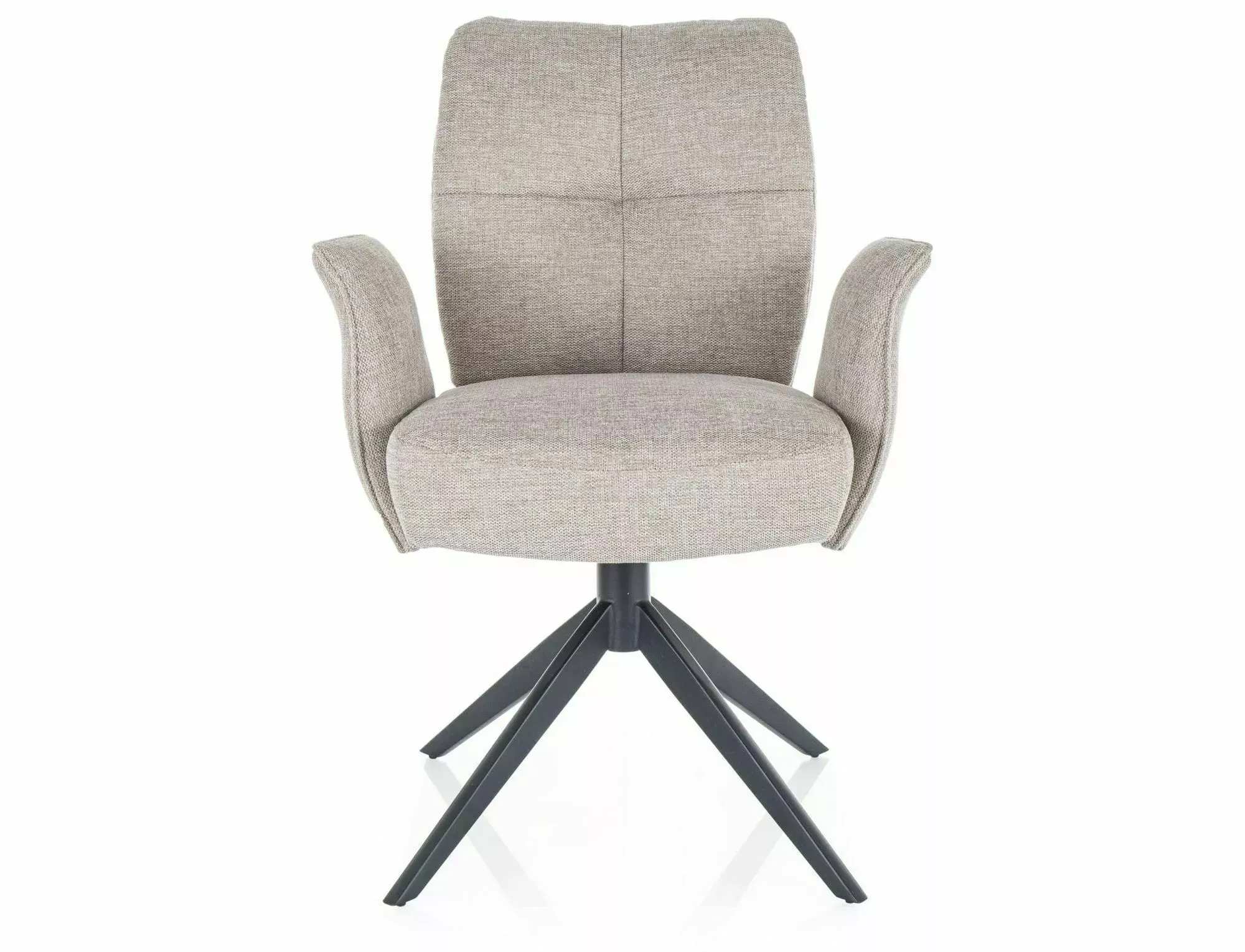 Krzesło obrotowe z podłokietnikami WING Brego 31 jasny beż czarny stelaż Signal - WINGBRCJBE