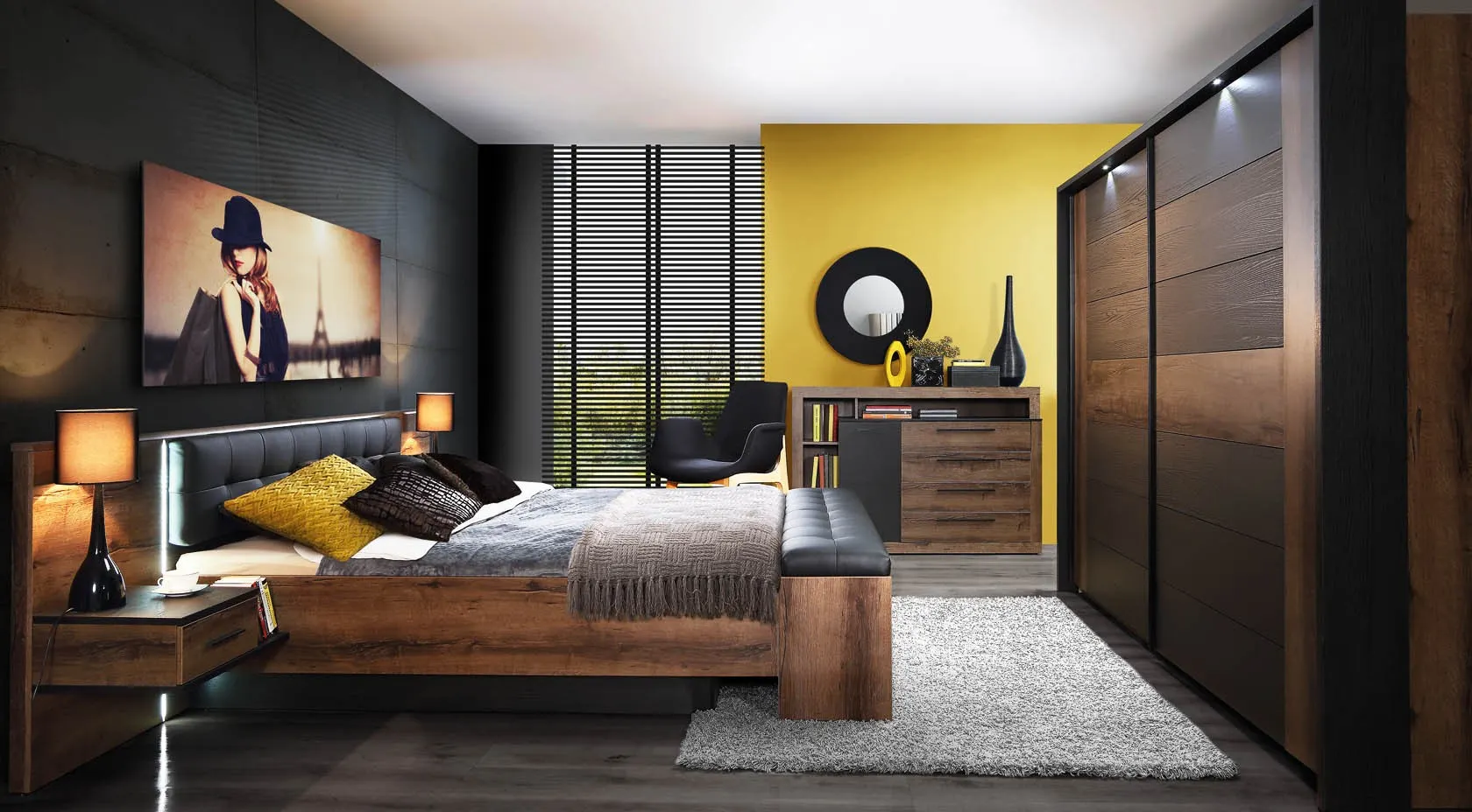 Szafa przesuwna BELLEVUE BLQS128E1 FORTE FORTE — zdjęcie 7