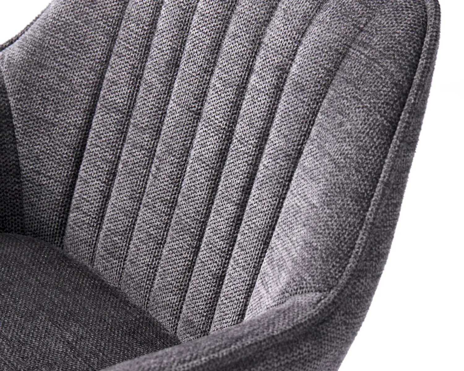 Hoker tapicerowany NOLAN z regulacją wysokości ciemnoszary - UN_50830001