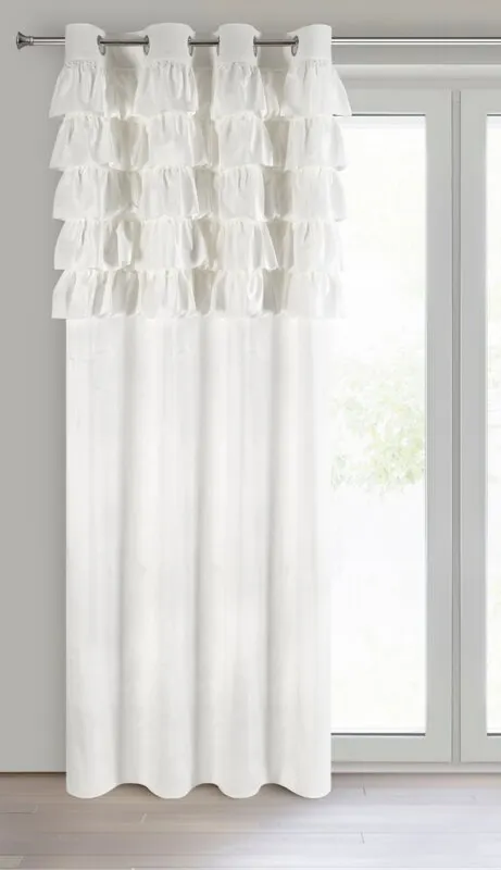 ZASŁONA GOTOWA AURA 140 X 250 CM BIAŁY - EU_454068