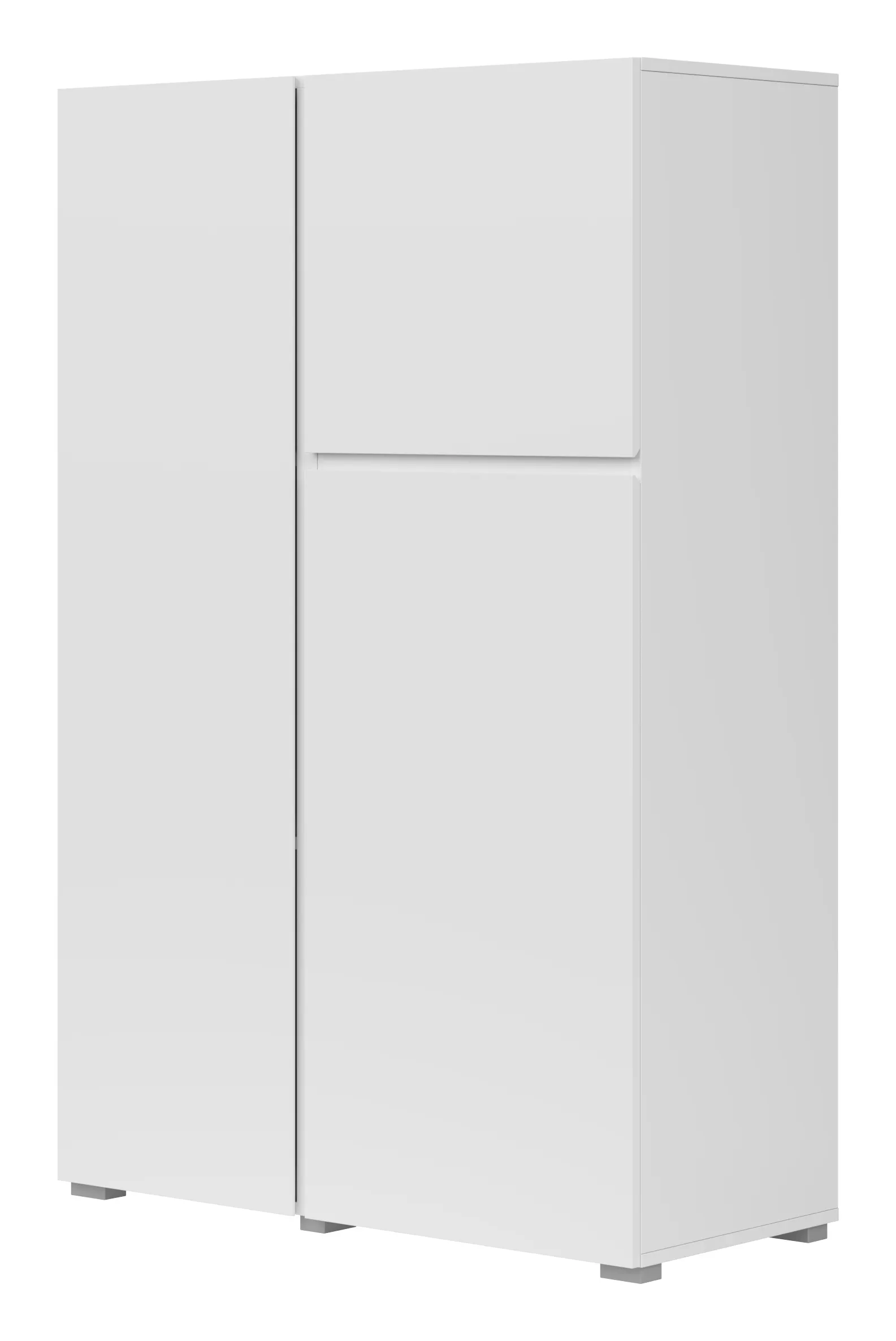 Komoda wysoka 3-drzwiowa ASYMETRIC 46 biała