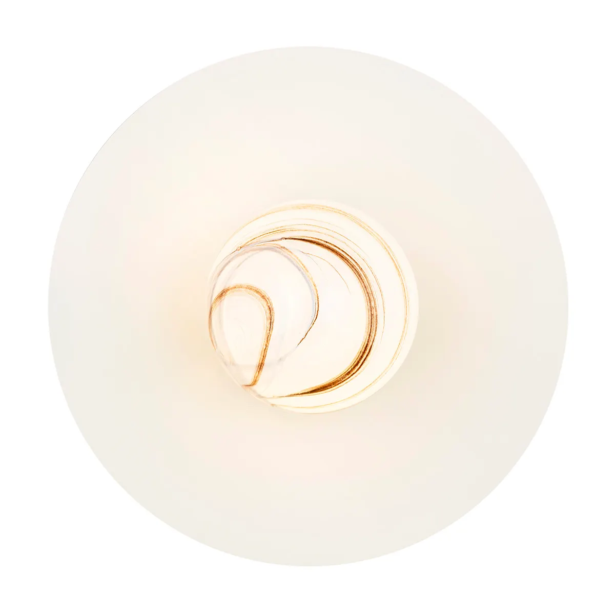 Kinkiet / Plafon PIAVA biały biało-brązowy marmur 30x15cm - 8445