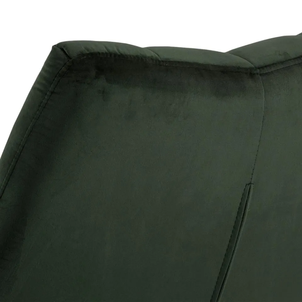 Fotel obrotowy pikowany LUCY Zielony - 0000088007