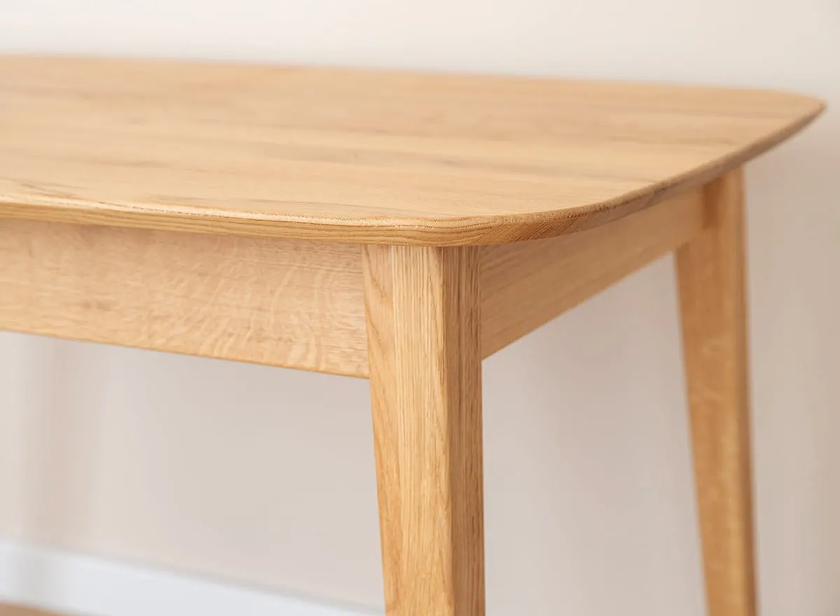 Stół dębowy ORBETELLO rozkładany 80x120(165) cm - dąb olejowany - KULSR120_45