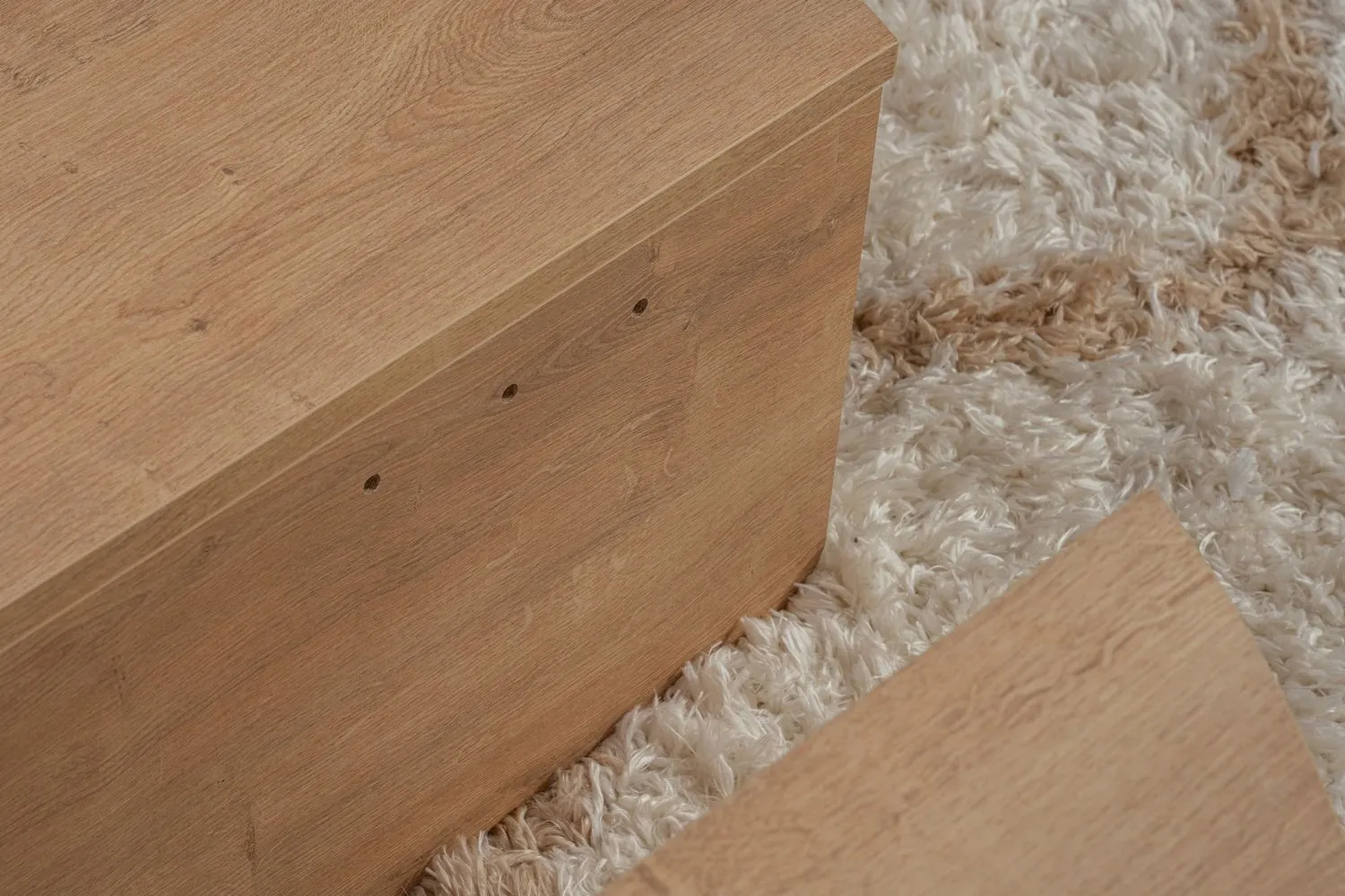 Stolik kawowy 2-elementowy ORION 90x90 cm dąb naturalny — zdjęcie 8