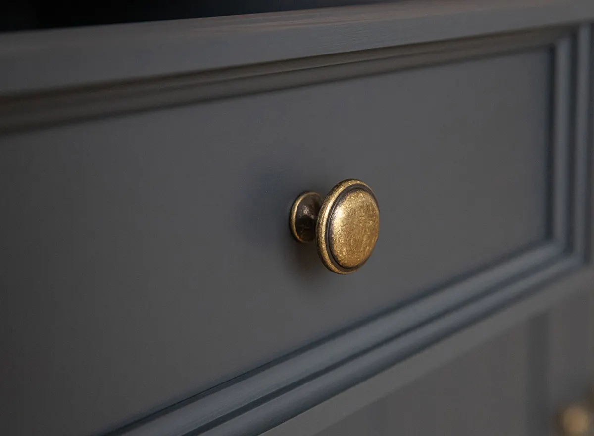 Szafka nocna z 2 szufladami BELLUNO ELEGANTE grafit – dąb - PL013G/D