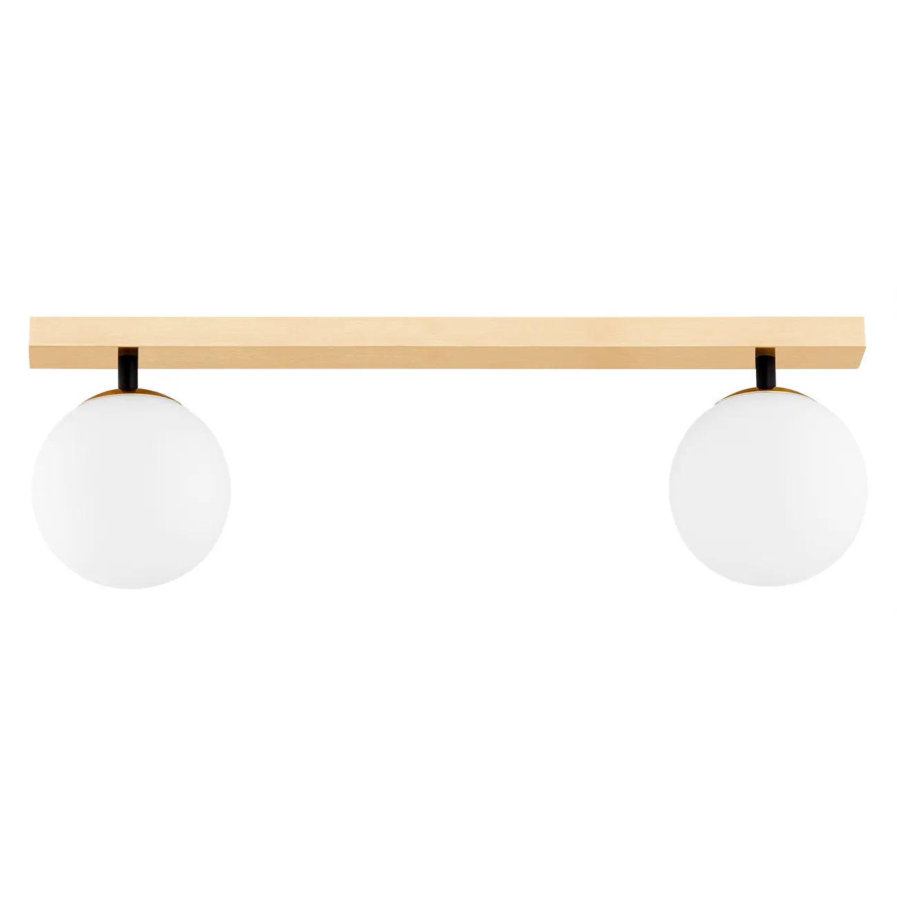 Lampa sufitowa FREEMONT z dwoma okrągłymi białymi kloszami Lampa sufitowa FREEMONT z dwoma okrągłymi białymi kloszami