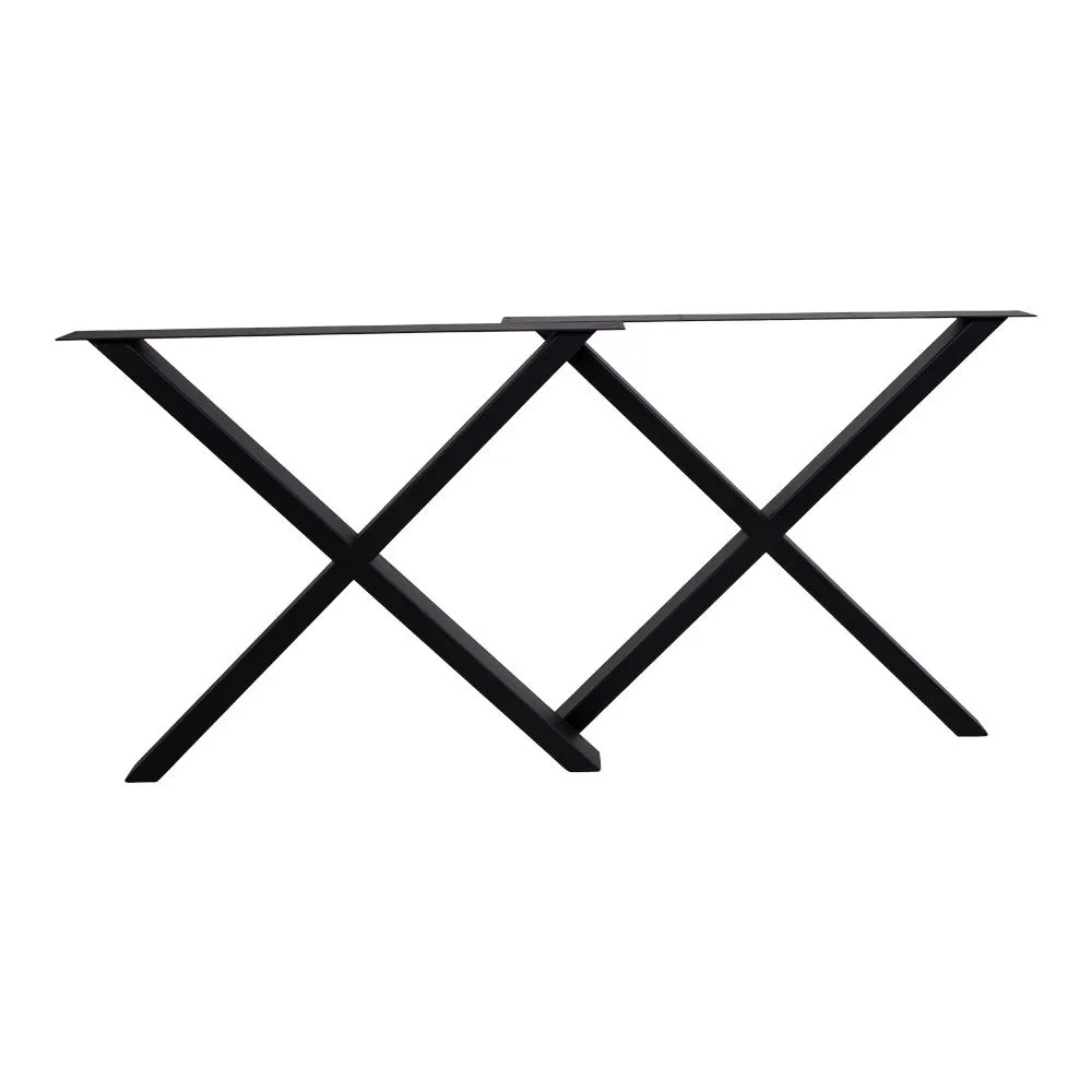 Nogi do stołu jadalnego NIMES 8x86x72 cm czarne - 2301300