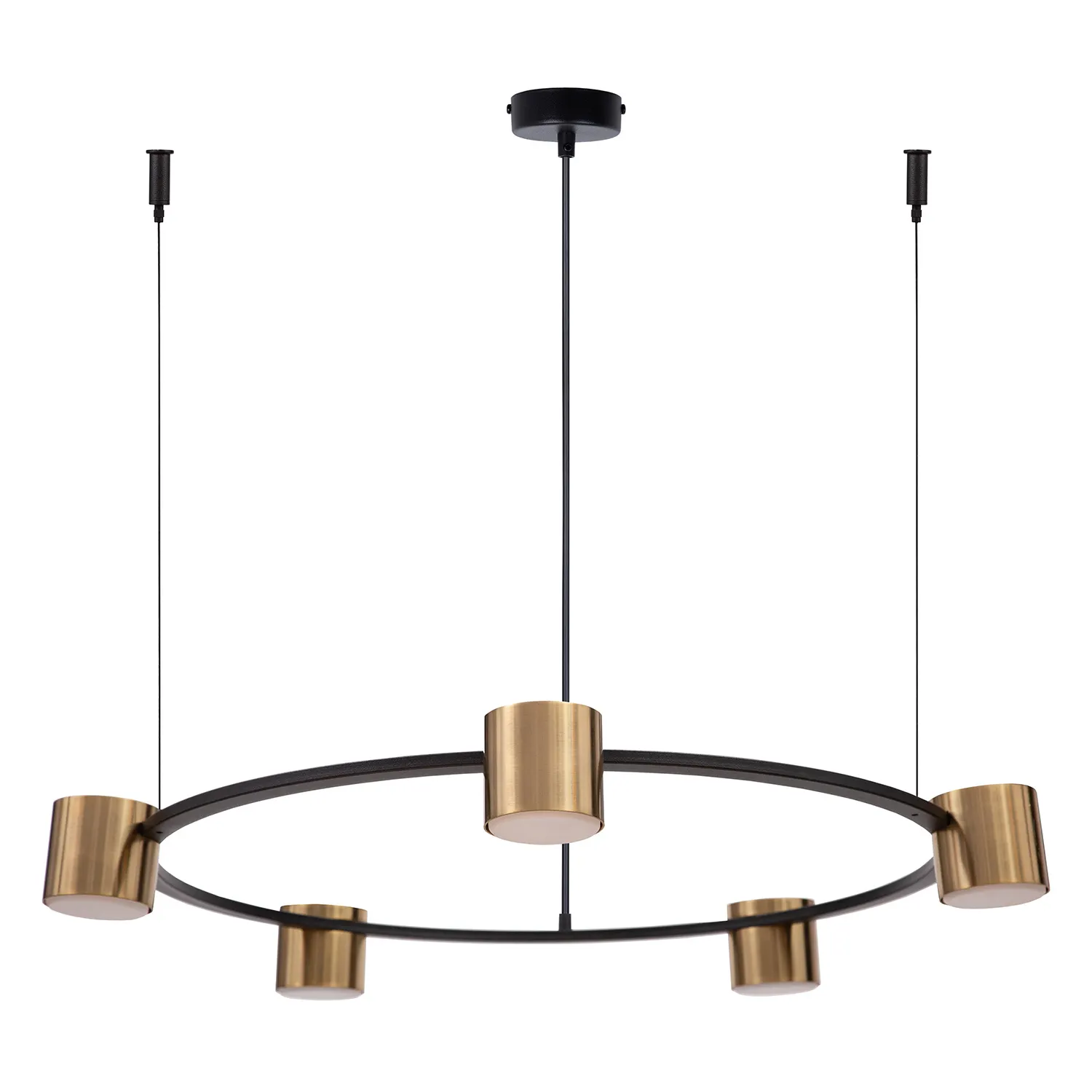 Lampa wisząca 5-punktowa KODO 5 czarno-złota Żyrandol, Lampa