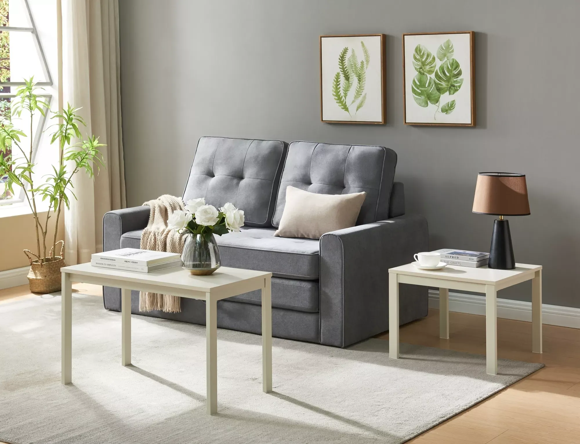 Ława FROST L4 50x50 złamana biel - FROSTL4