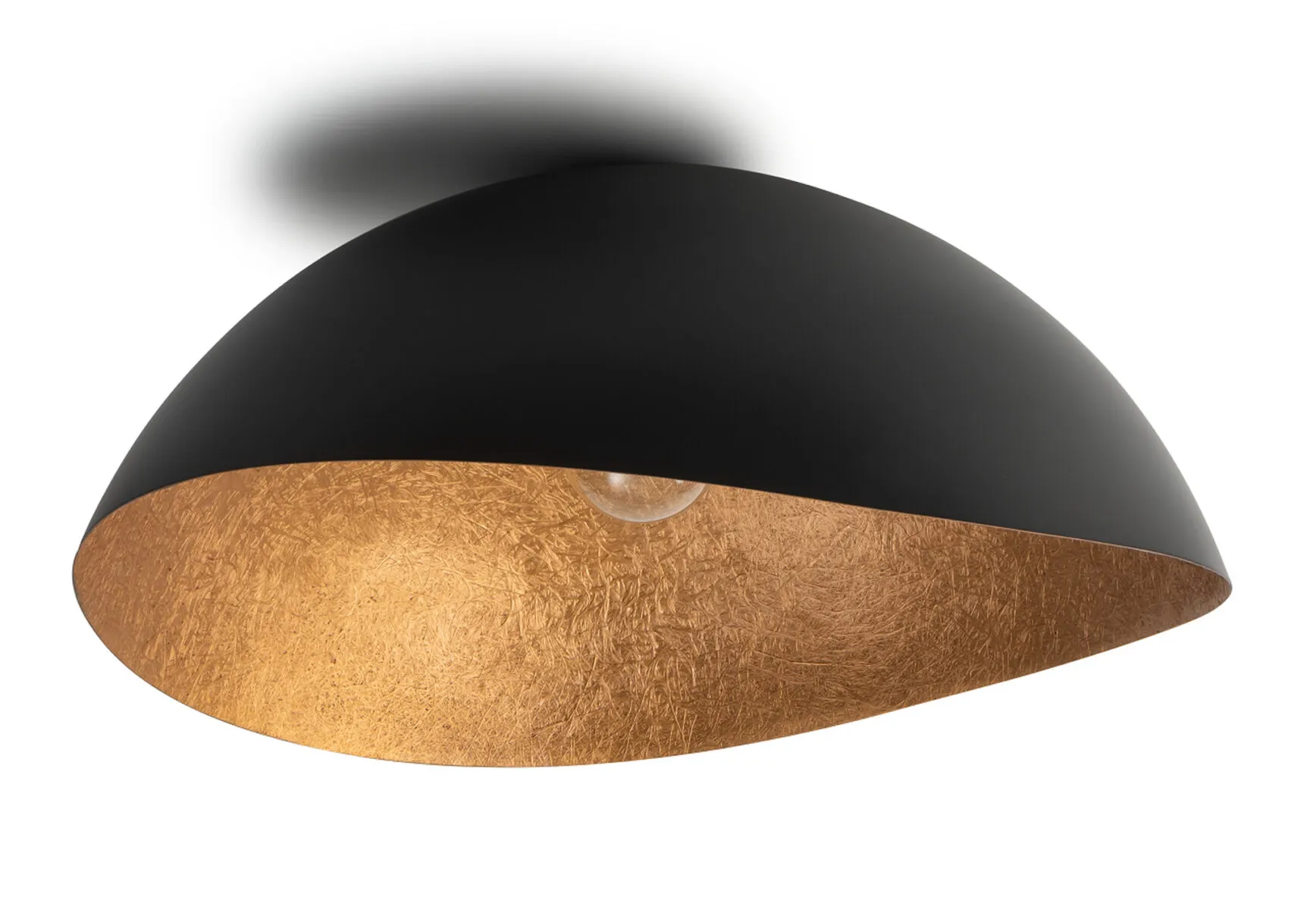 Lampa sufitowa/plafon SOLARIS L czarno-miedziany