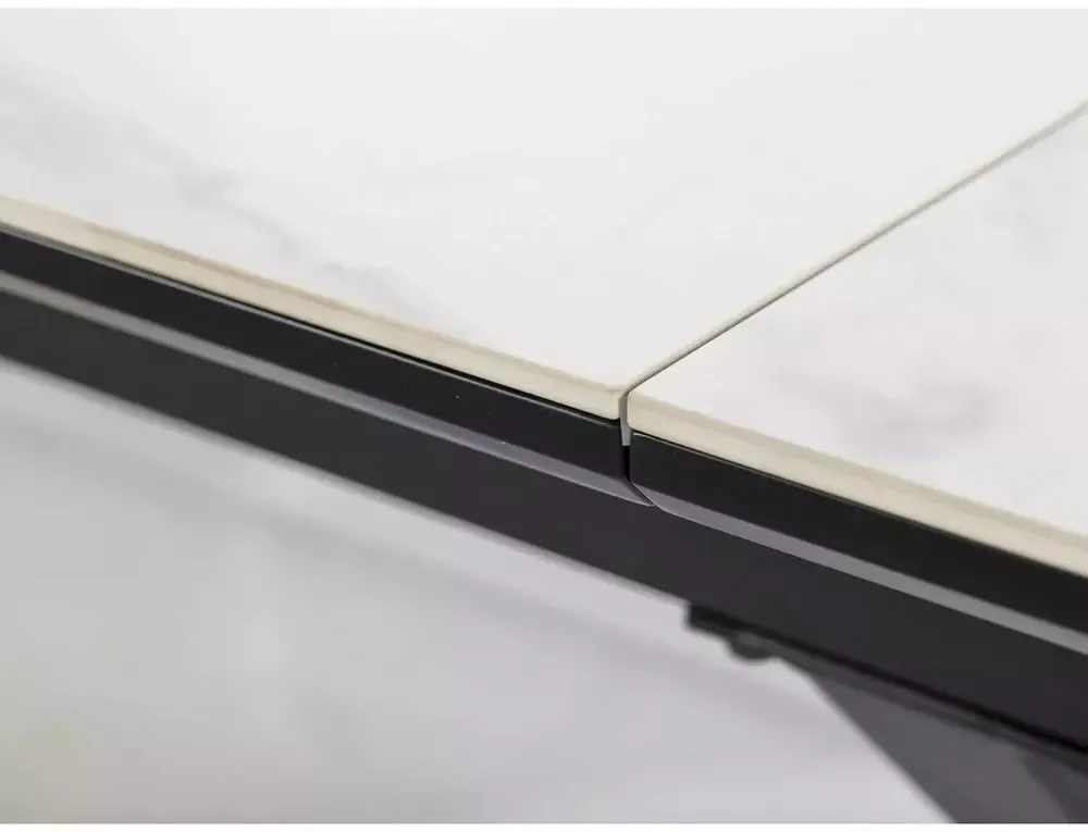 Stół rozkładany LOGAN CERAMIC 90x160(200) biały efekt marmuru - LOGANBC160