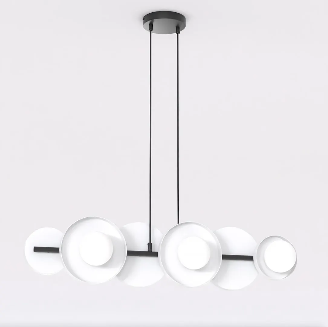 Lampa wisząca metalowa MODEL 6 biała