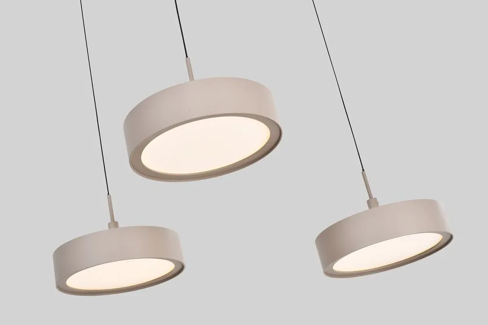 Lampa wisząca owalna VALENSOLE 6 LED kaszmirowa — zdjęcie 4