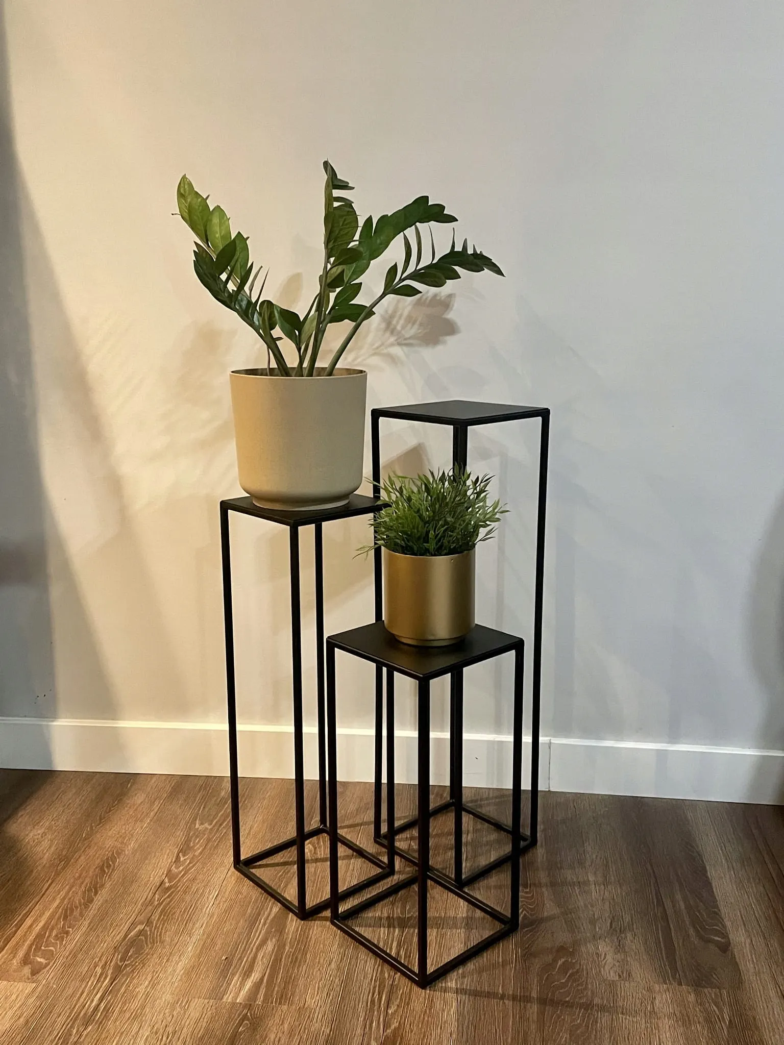 Kwietnik stojący metalowy EVRON L czarny - LD_TZ000089