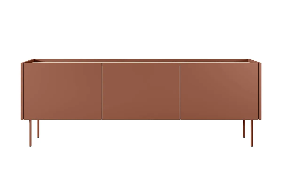 Szafka RTV DESIN 170 z szufladą - czerwony ceglany - dąb nagano - B_149114