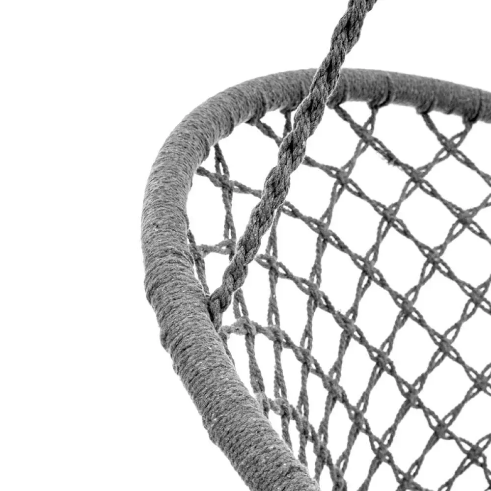 Fotel hamakowy BRASIL HOOP FI 60 cm szary - MI_5902659146892