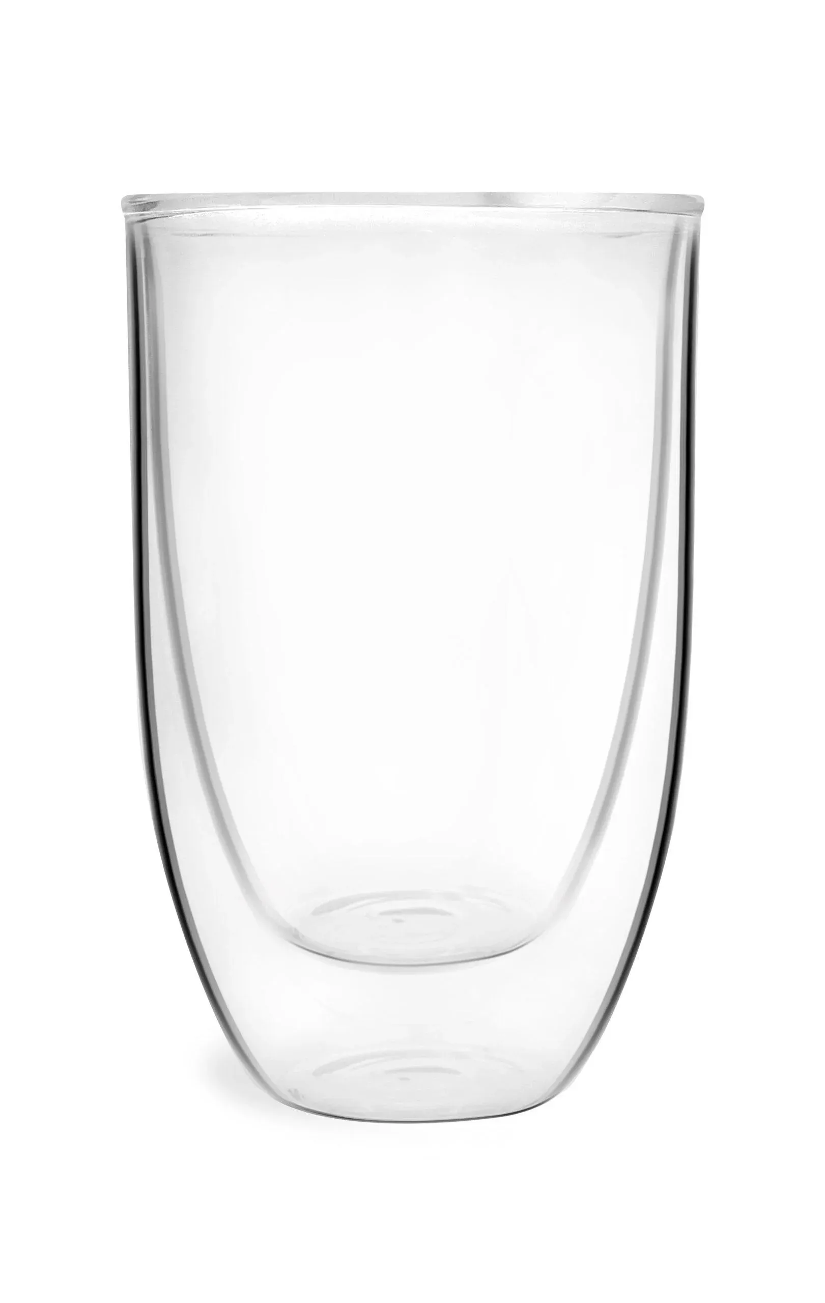 Szklanki z podwójną ścianką AMO 350 ml zestaw 2szt. transparentny — zdjęcie 2