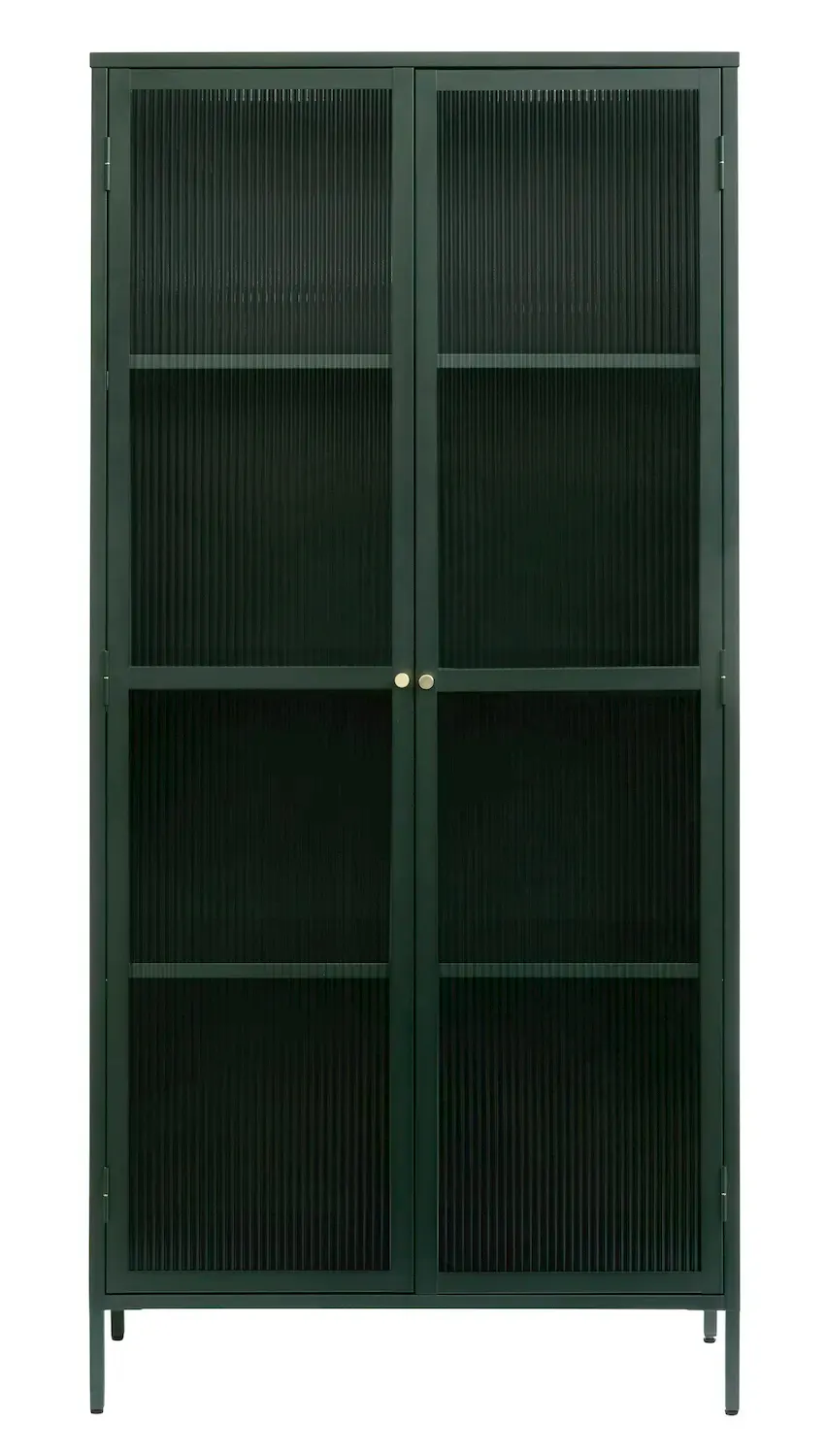 Witryna wysoka BRONCO 2-drzwiowa W190 cm - zielony, złoty