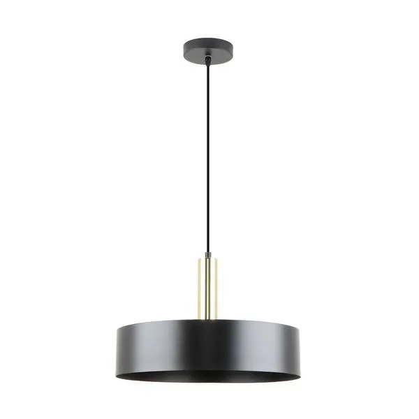 LEO LAMPA WISZĄCA CZARNY MAT+ZŁOTO/MATT BLACK+GOLD