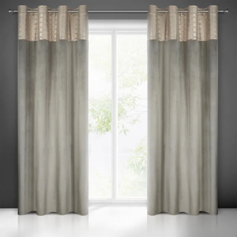 ZASŁONA GOTOWA ELEN 140X250 CM STALOWY ZASŁONA GOTOWA ELEN 140X250 CM STALOWY