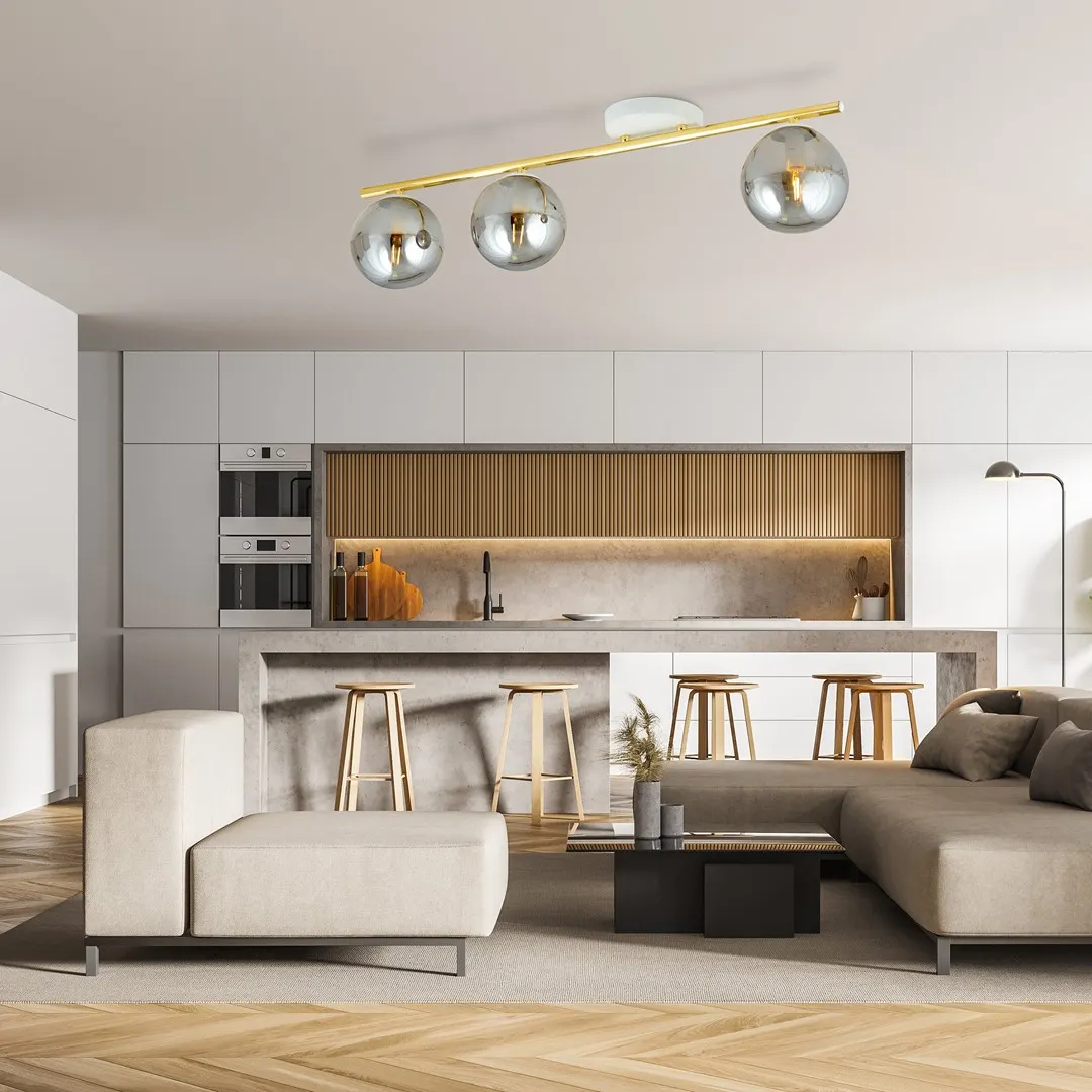 Lampa sufitowa MONZA Biały,Złoty 1251/3 - 1251/3