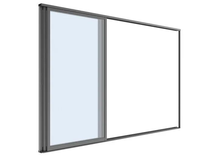 Drzwi przesuwne szklane LUXE 270x218cm do 3m antracyt - MI_5905610251550