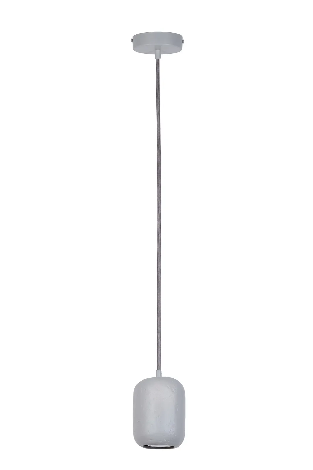 Lampa wisząca OLO 1 ceramiczny klosz szara Lampa