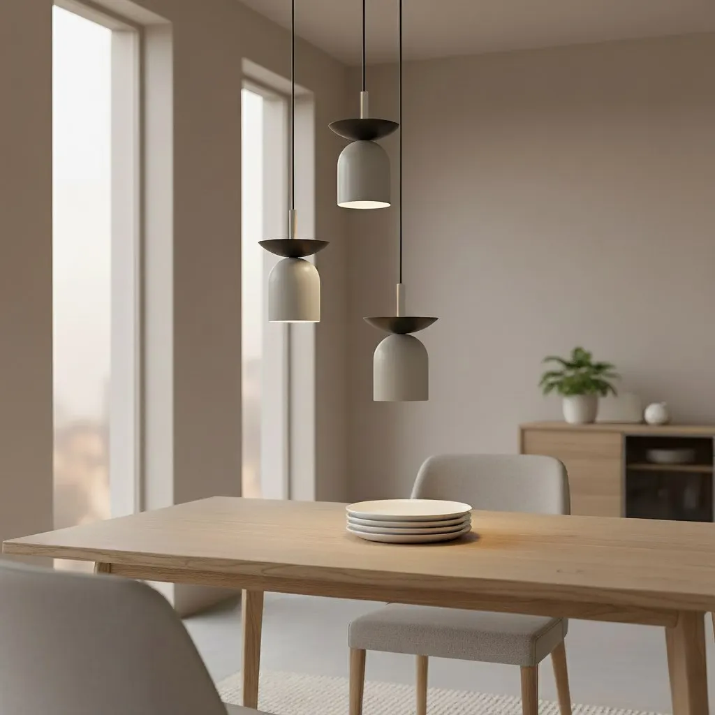 Lampa wisząca metalowa EGO 3 PREM szara — zdjęcie 4
