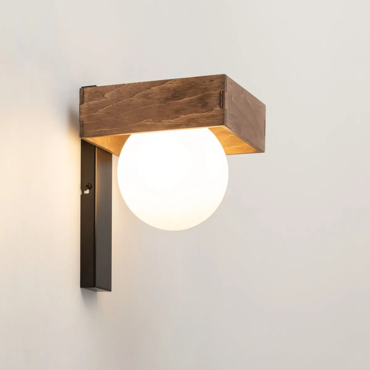 Kinkiet BLOOM 1 brązowo-czarny - SI_33666