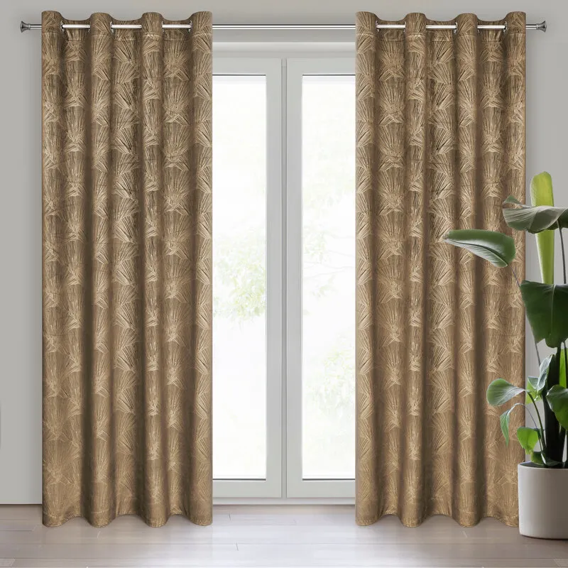 ZASŁONA GOTOWA GOJA 140 X 250 CM BRĄZOWY ZASŁONA GOTOWA GOJA 140 X 250 CM BRĄZOWY