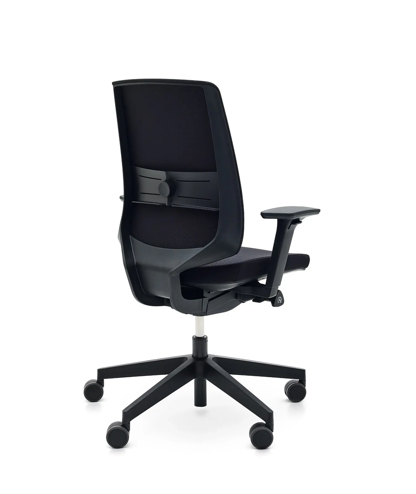 Fotel obrotowy LightUp Regulacja oparcia i podłokietników, Czarny - ELY0000001