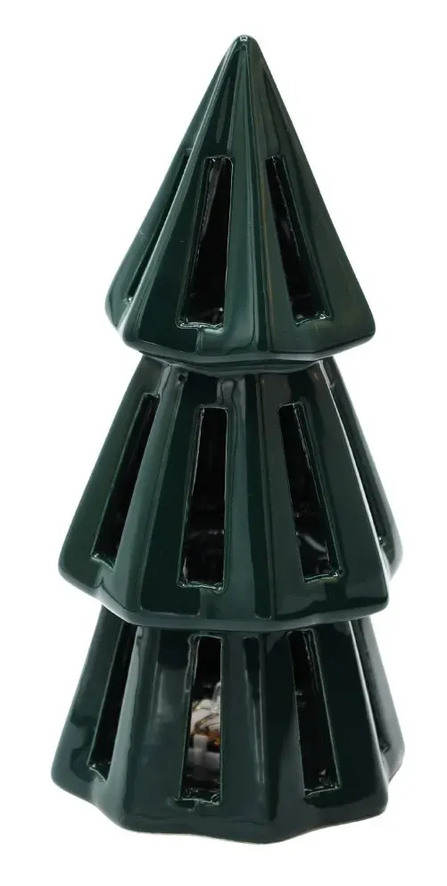 CHOINKA ceramiczna 86071 LED zielona