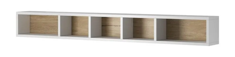 Półka wisząca TOLEDO 169 cm biała san remo