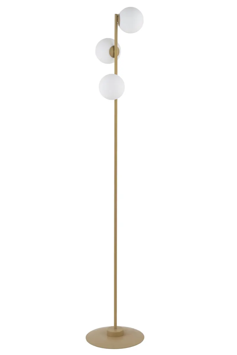 Lampa podłogowa GAMA 3 biało-złota