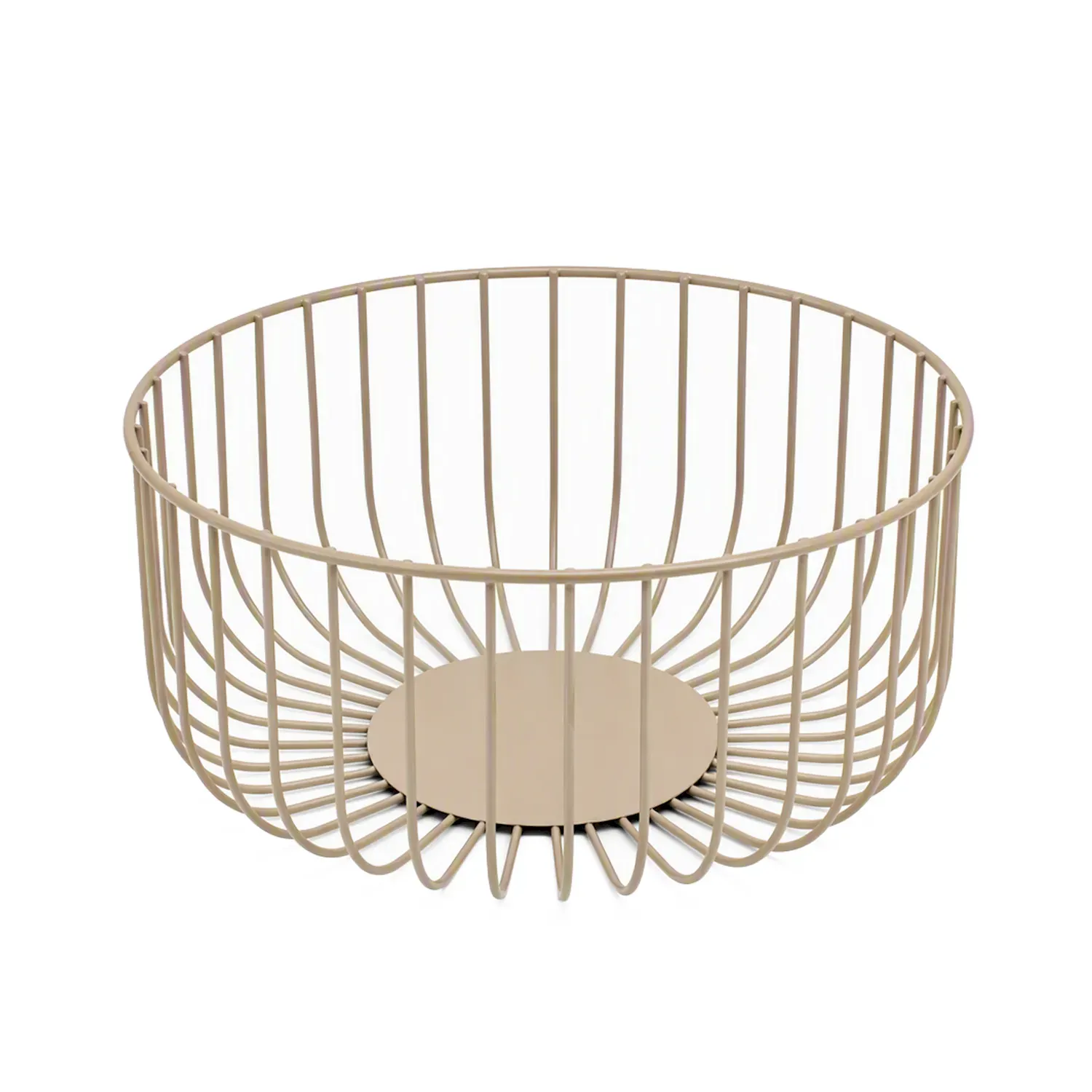 NORDISK METAL kosz druciany 25x25x11 cm jasno beżowy DUKA - DK_2222794