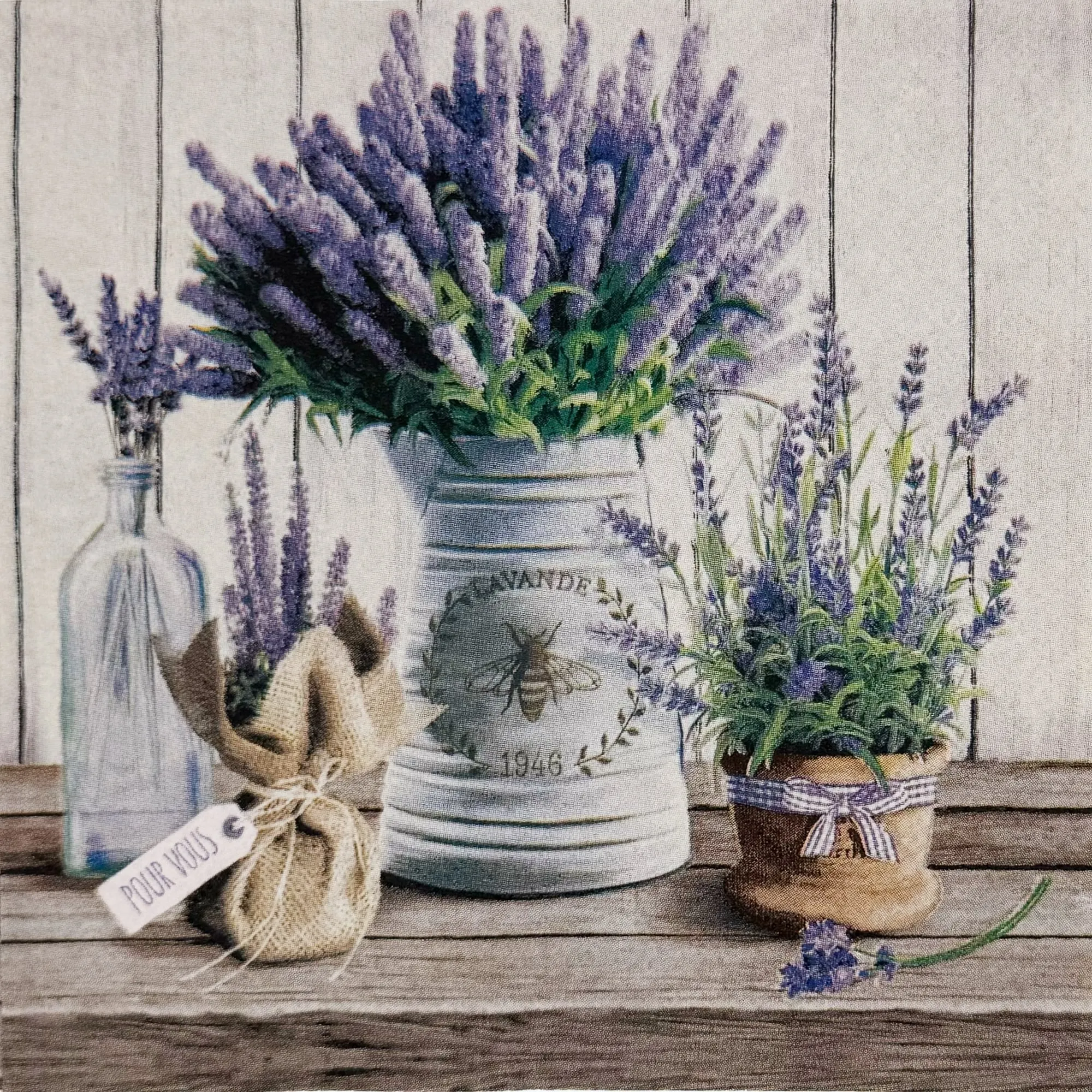 image lawenda, kwiaty, doniczka, bukiet, lawenda brokat