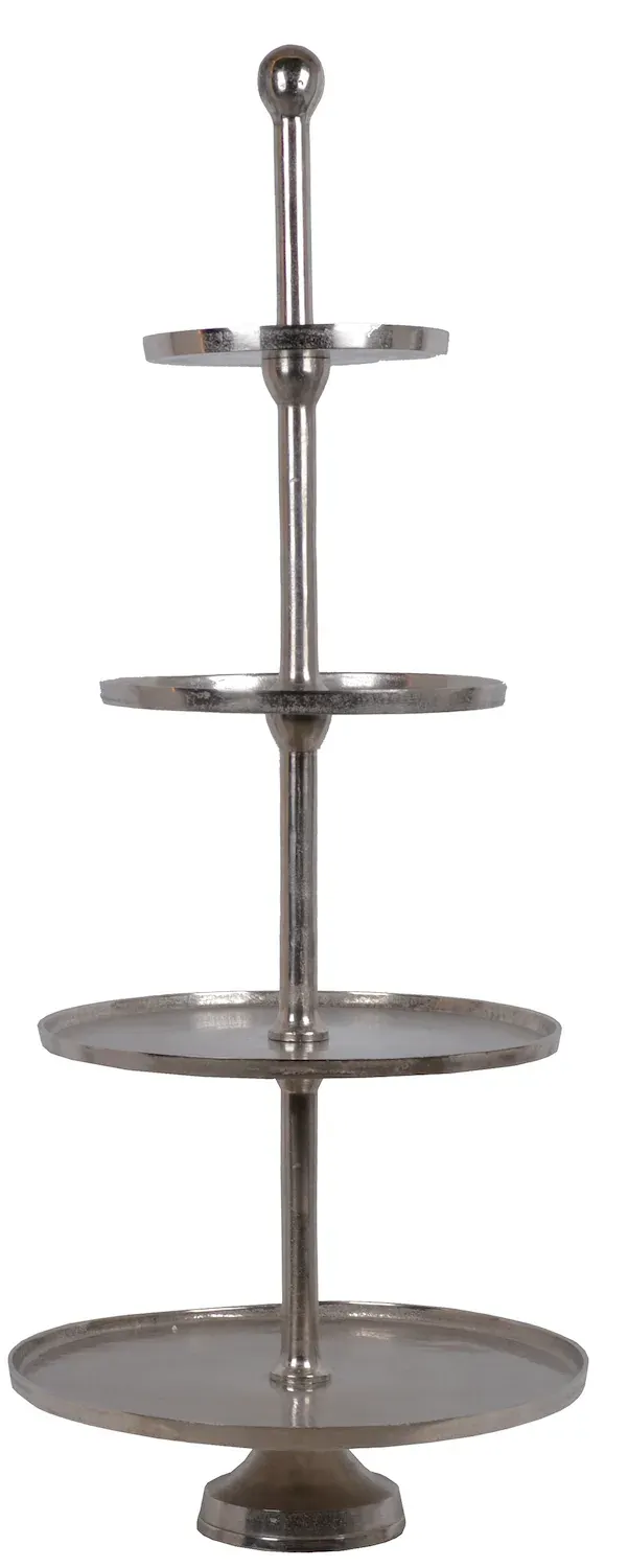 PATERA czteropoziomowa 4548 srebrna
