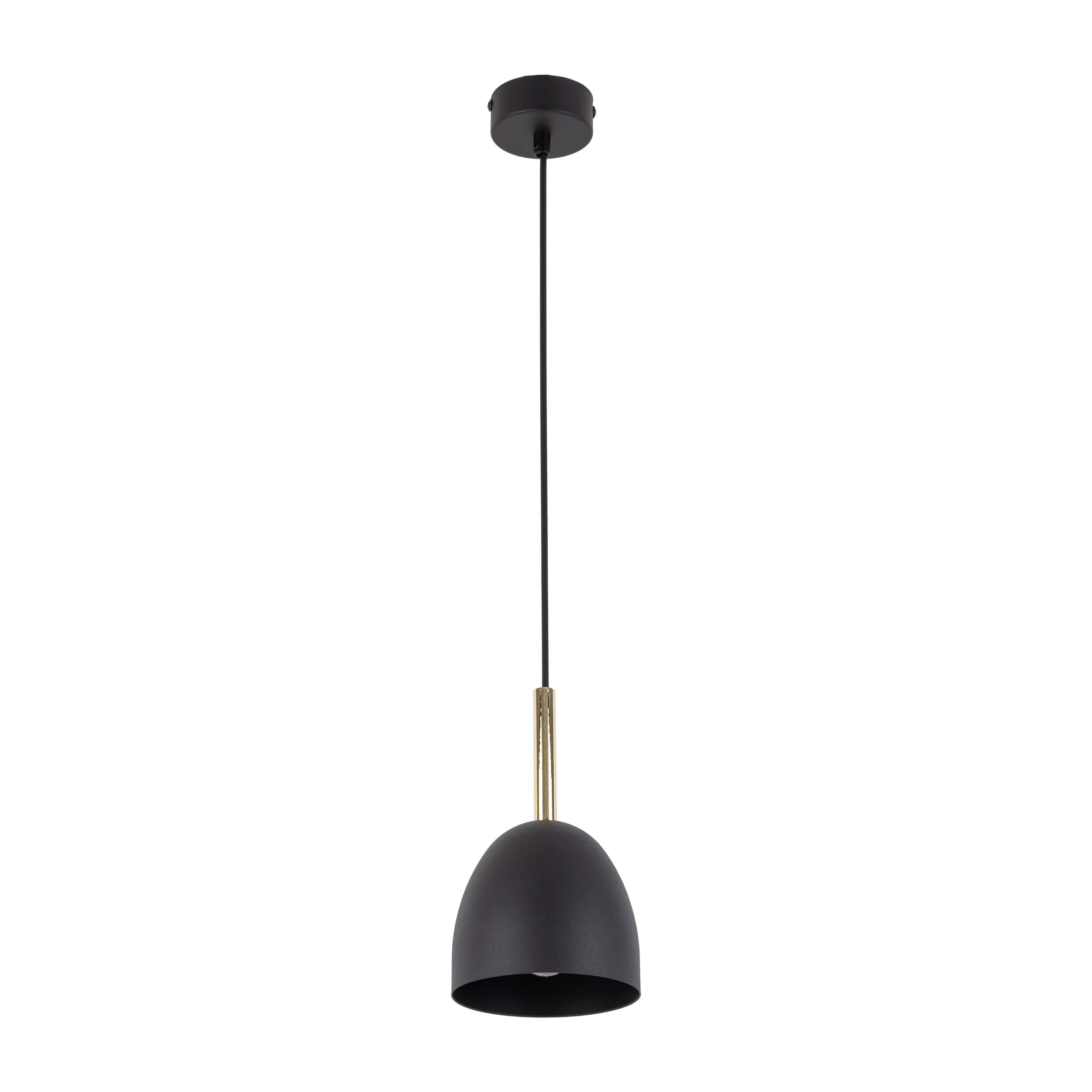 Lampa wisząca NORD czarna ze złotym elementem 155x13cm