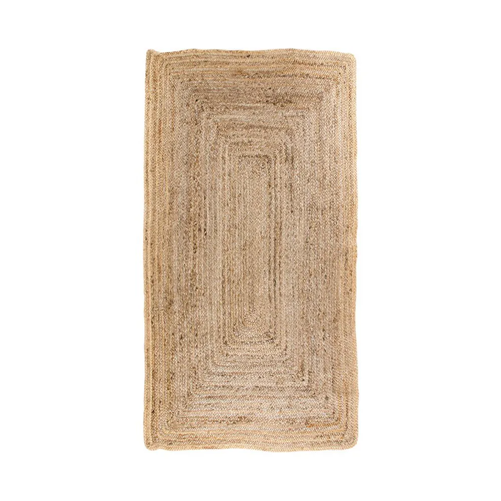 Dywan prostokątny pleciona juta BOMBAY 65x135 cm naturalny