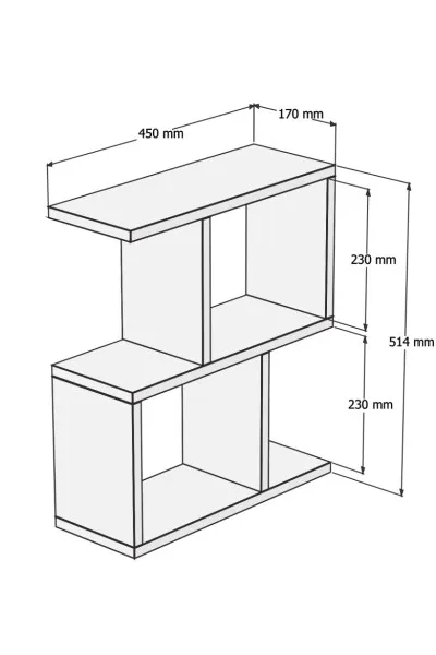 Stolik boczny wielofunkcyjny ZET 45x17 cm biały