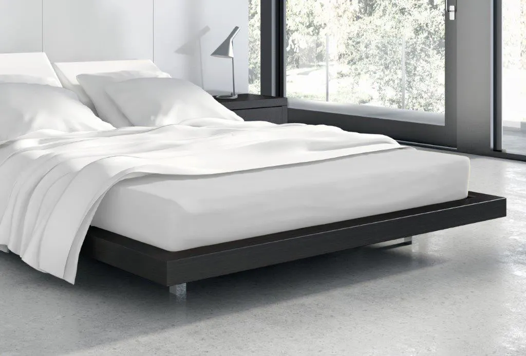 Prześcieradło frotte z gumką VANILLE 220X200+25 bawełna 80% biały - FARO_20546