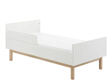 Łóżeczko-tapczanik dziecięcy MILOO 120x60 biały drewniany